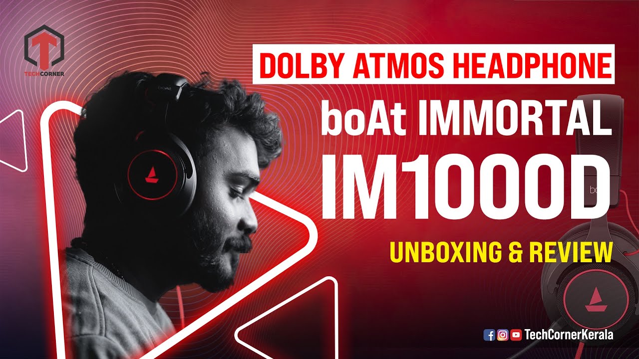 Boat IMMORTAL 1000 D - Gaming Headphones | തിയേറ്ററില്‍ ഇരിക്കുന്ന ഫീല്‍.!!! | REVIEW | Tech Corner