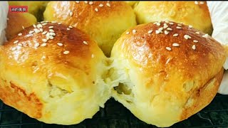 用红薯做面包没想到这么好吃 加这个馅更惊艳 Sweet Potato Bread, Soft and Delicious. screenshot 3