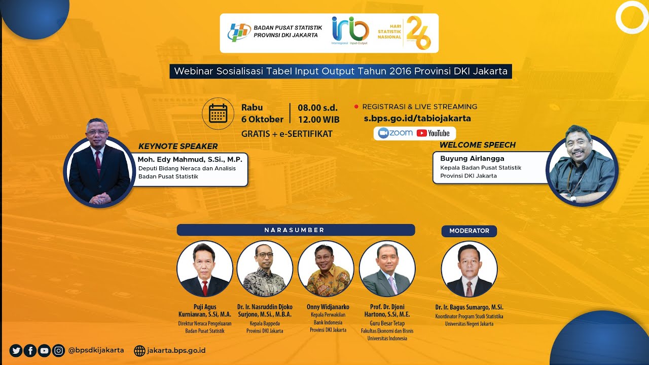 Sosialisasi Tabel Input Output 2016 Provinsi DKI Jakarta - Tabel IO ...
