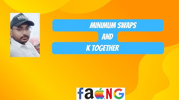 Minimum swaps required bring elements less equal K together