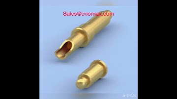 Soldering Cup Pogo pin drawing  video at www.pogo-pins.com