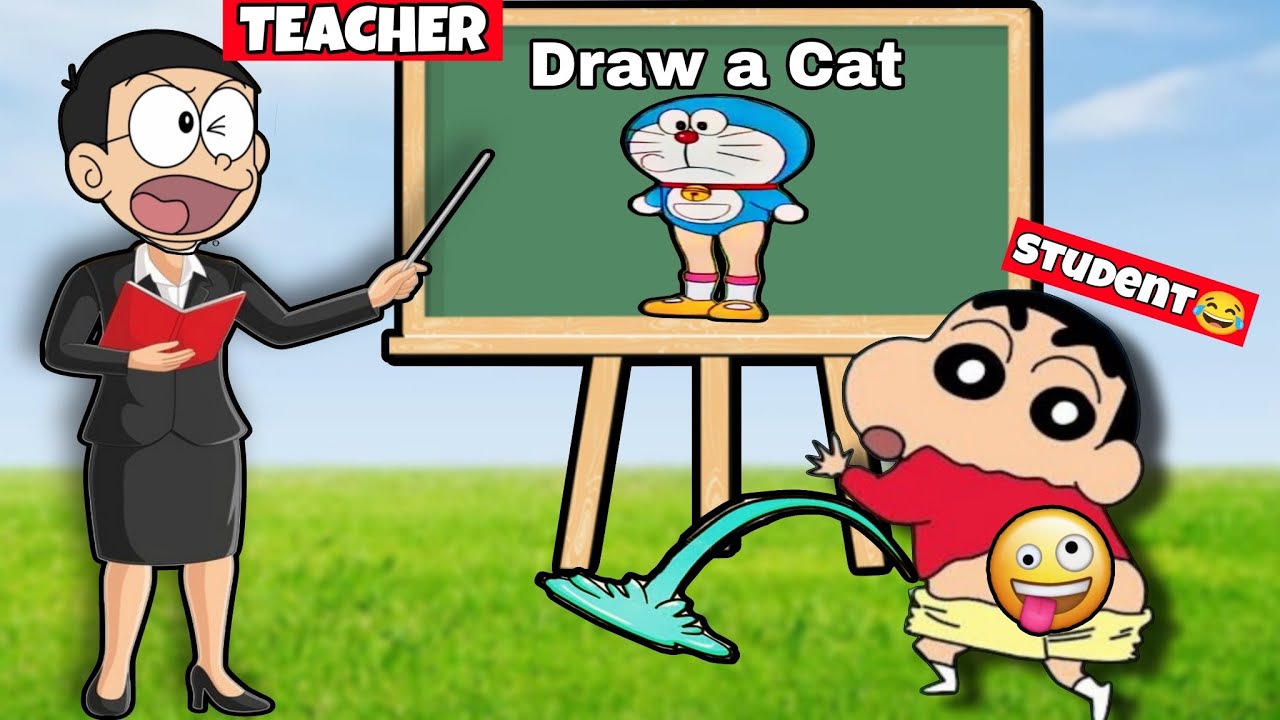 Shinchan and Nobita Became Teacher Gone Very Funny 🤣 Teacher Game