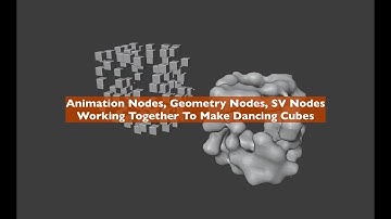 LIVENODING Animation Nodes, Geometry Nodes, & SV Nodes Work Together To Make Dancing Cubes