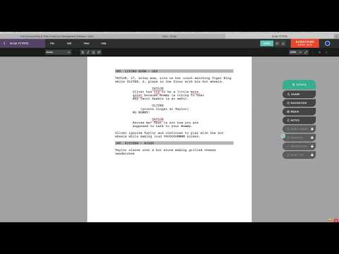 Celtx Scriptwriting Basics with Taylor