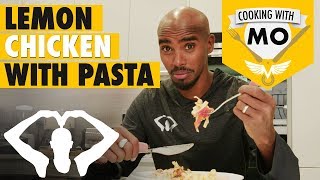 MO FARAH COOKING DEMONSTRATION! | Lemon Chicken with Tagliatelle | Mo Farah