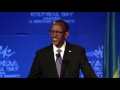 Kagame answers a question on Gay and  Lesbian (GLBT) rights