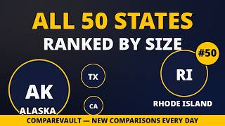 Information All 50 US States Ranked by Size — Smallest to Largest! 🇺🇸 News