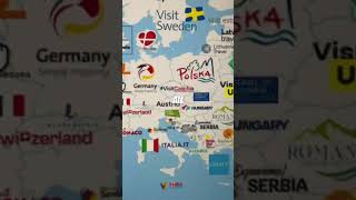 National Tourism Logos In European Countries.
