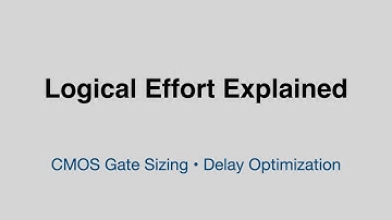 Logical Effort Explained: CMOS Gate Sizing and Delay Optimization