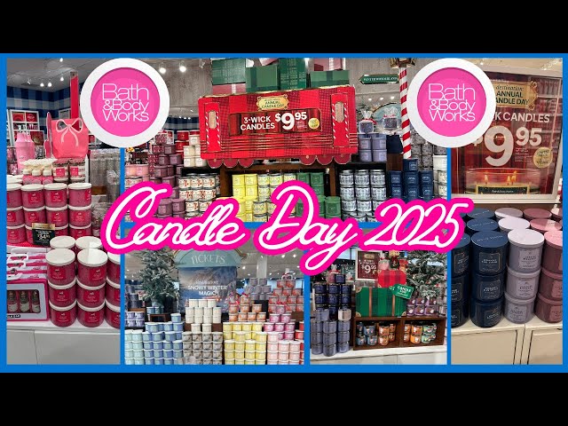 BATH & BODY WORKS CANDLE DAY SALE🌟BATH & BODY WORKS ALL CANDLES $9.95 #bathandbodyworks #shopwithme