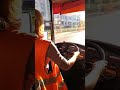Первые поездки по городу на учебном троллейбусе БТЗ