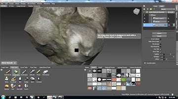 Mudbox Texturing #1 - Introduction basic rock texturing