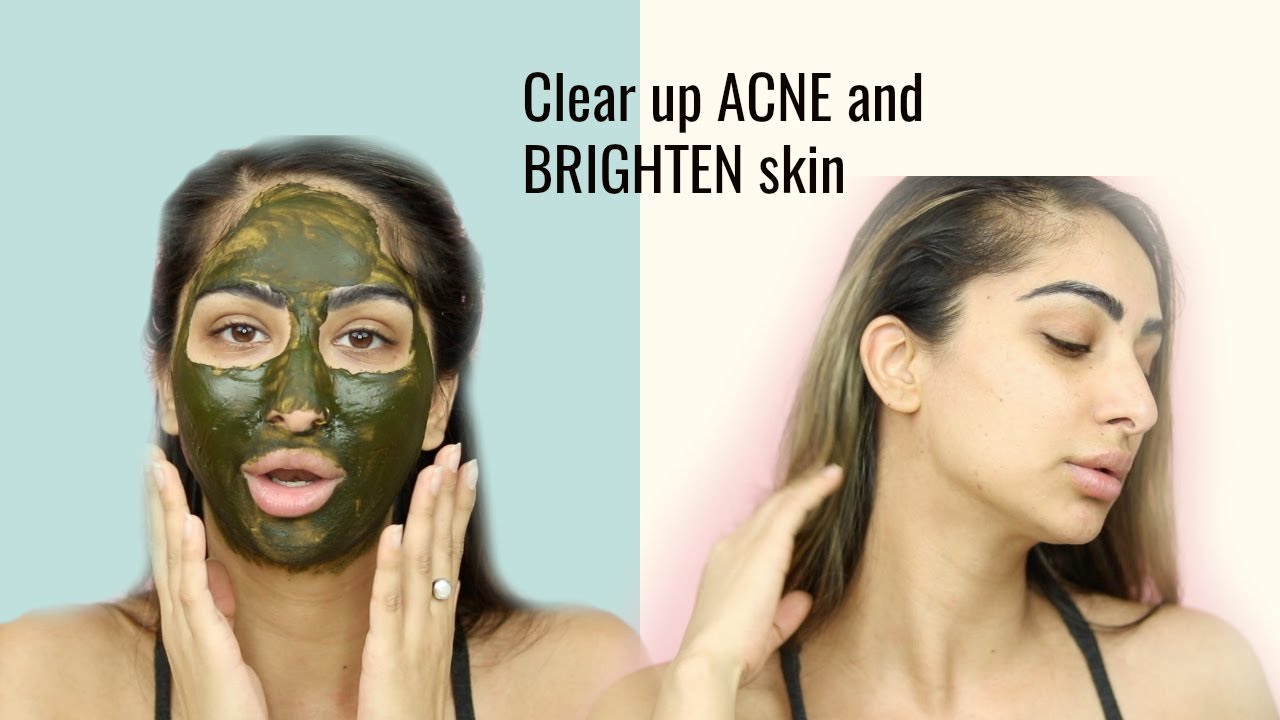 Moringa Leaf Powder Face Mask for Brightening SKIN and clearing up ACNE