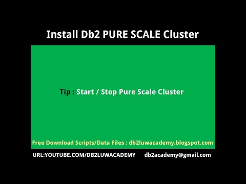 Start / Stop Db2 Pure Scale Cluster