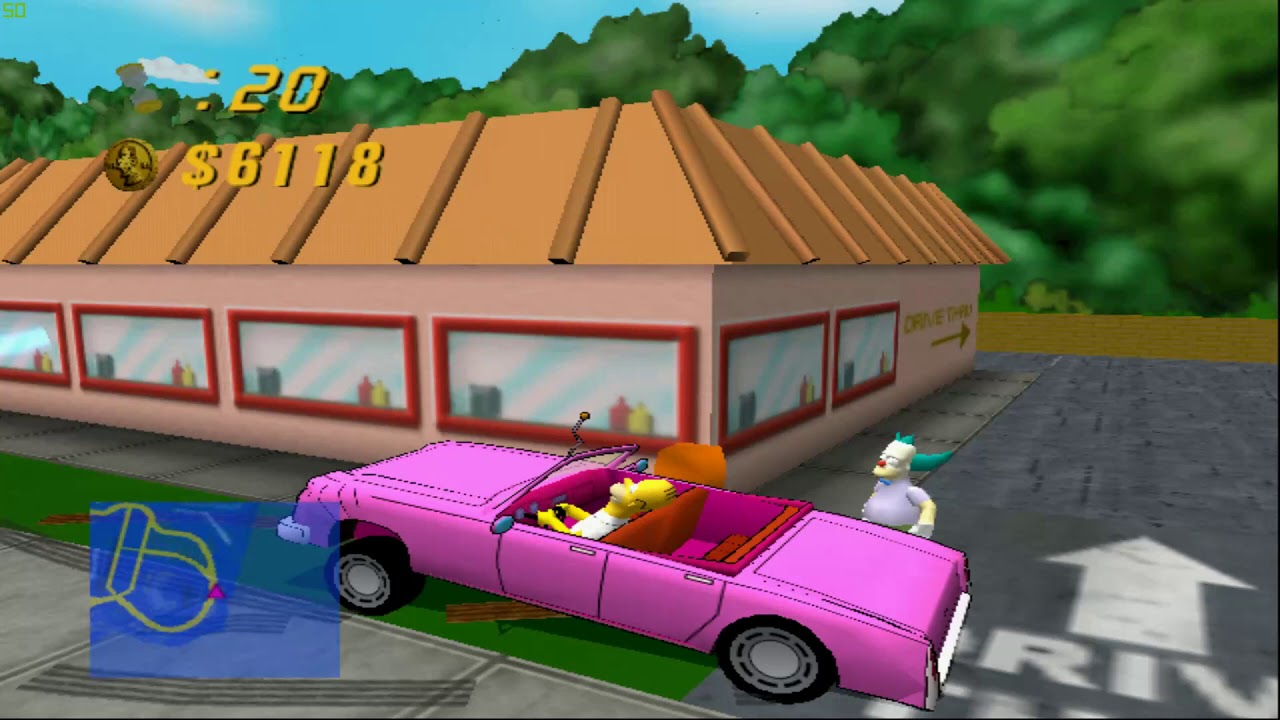 The Simpsons Road Rage - Pre Remake E3 Full Hd Gameplay - YouTube