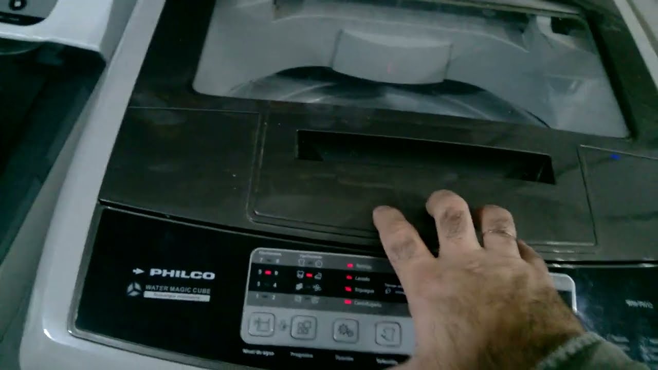 Lavarropas philco wm-ph12. Programación paso a paso, para que sirve cada botón.