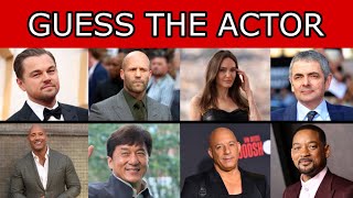 Guess 100 Hollywood Actors in 3 seconds | Actor Quiz