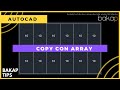 Tutorial Autocad - Múltiples copias alineadas con Copy y Array