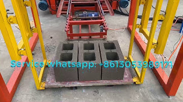 QT4 -26 fully automatic concrete block making machine produce 9 inches hollow blocks