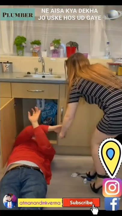Plumber ko Aisa kya dikh Jo dekh usko chakkar aa gaya#plumber#see#kichen#hot#girl#viral#video#trend