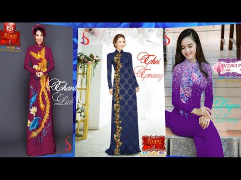 Thời trang áo dài Việt Nam 2020 Quyến rũ videoSV1018 l Vải Áo Dài S