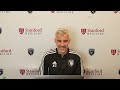 Interim Head Coach Alex Covelo speaks to media ahead of Colorado
