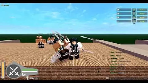 Playing attack on titan roblox