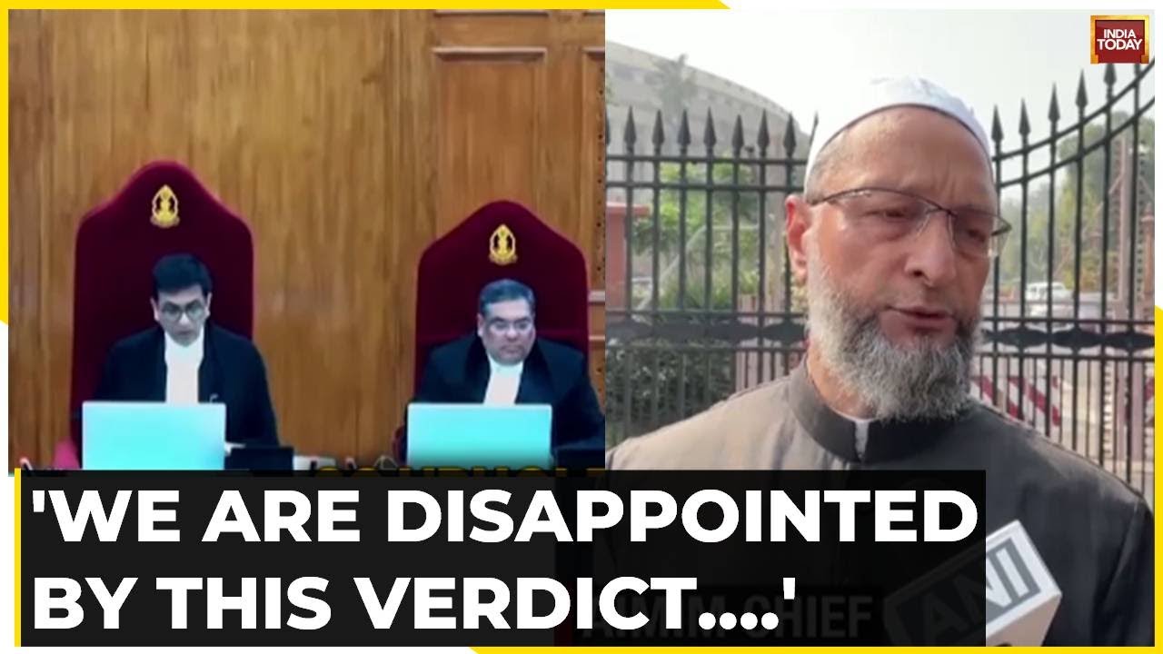 SC Upholds Abrogation Of Art 370 In J&K Valid, Owaisi Says 'We Are Disappointed By This Verdict...'