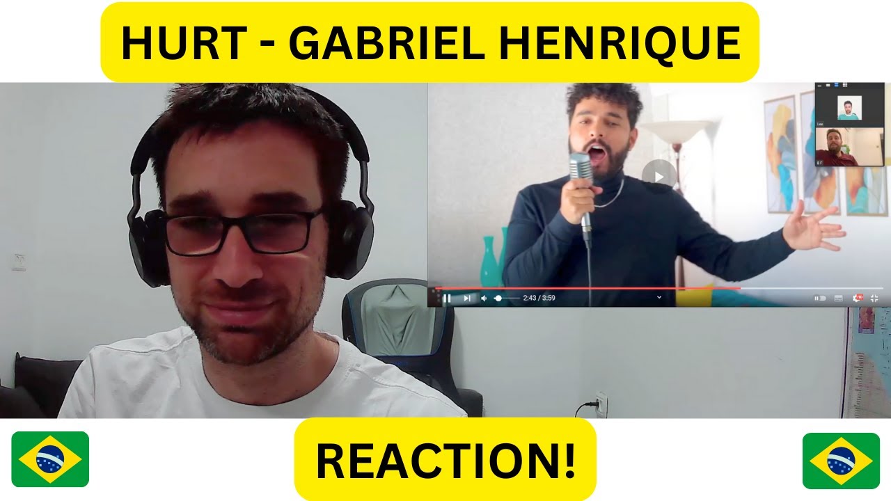 Hurt - Gabriel Henrique (Christina Aguilera Cover) - REACTION!