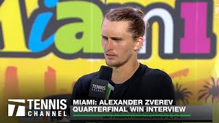 Alexander Zverev Reaches His Fourth Miami Semifinal After Win Over Marozsan | Miami QF