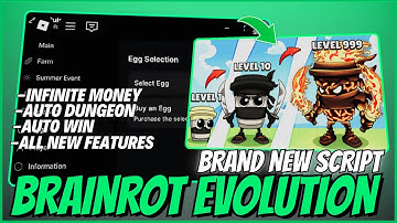 🔥[ New ] Roblox Brainrot Evolution Script | Auto Farm, Auto Dungeon, Rebirth & More (No Key)