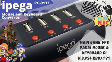 Review: IPEGA Mouse & Keyboard Converter 9133, Play FPS games on NS,PS4,XBOX using mouse & keyboard?