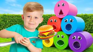 magic hungry tubes kids learn colors shapes