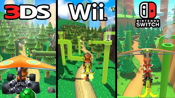 Rock Rock Mountain - Mario Kart 7 (3DS) vs. Mario Kart Wii vs. Mario Kart 8 Deluxe (Switch)