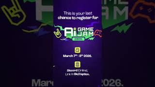 Jabali AI | Final Call To Register for Game Jam 2026.
