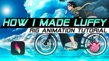 How I Made Luffy rig animation tutorial on Procreate Dreams by @enrirdf