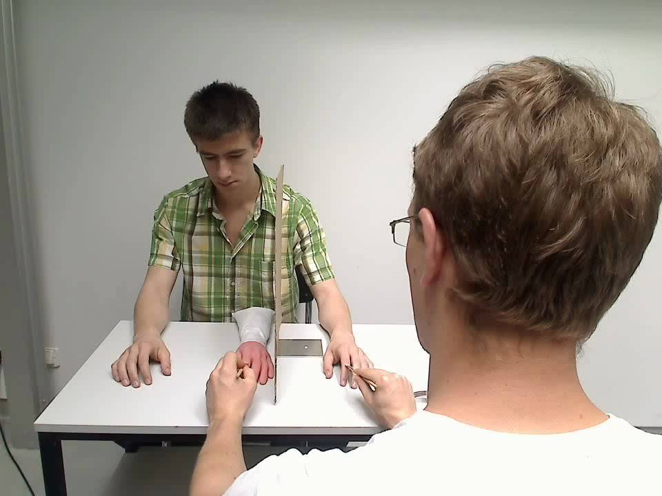 Rubber Hand illusion, take 1 