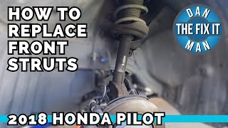 2016 - 2022 Honda Pilot How To Replace Front Tubular Struts DIY! Ridgeline Odyssey Acura MDX RDX TLX