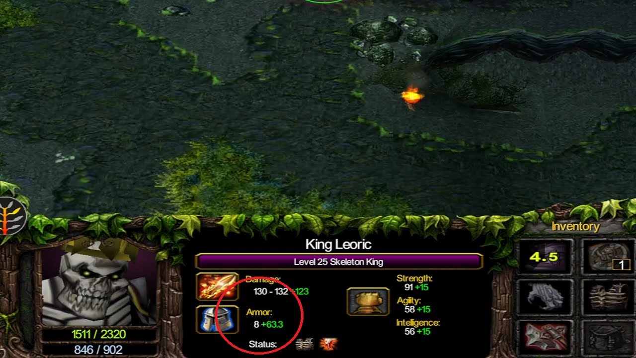 Leoric +67 armor bug | DotA 6.90a8