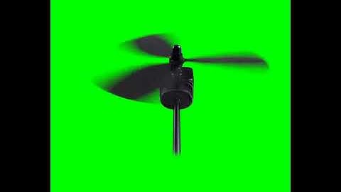 WIND TURBINE ON GREEN SCREEN