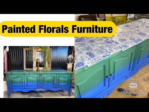 How To Paint  Florals On Furniture Without Skills