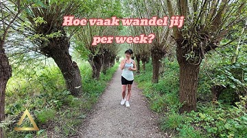 Wandelen is gezond! Hoe vaak wandel jij per week?
