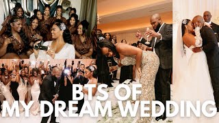 My Dream Wedding BTS (Vlog style | Bridal Prep | Ceremony & Reception