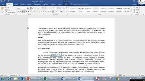 Paragraph Formatting  Alignment and indent