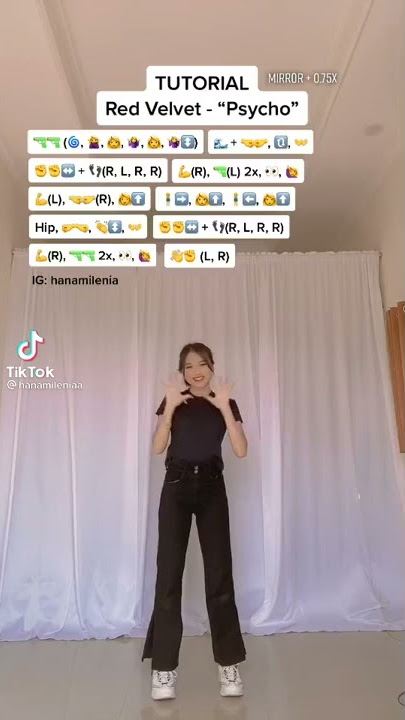Tutorial dance cover 'Psycho' Red Velvet by Hana Milenia