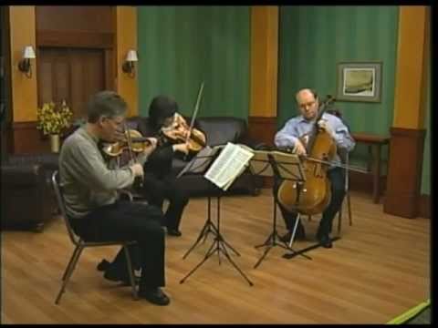 The Aspen String Trio: Schubert String Trio in Bb, D. 581 - Movement 1:  Allegro moderato