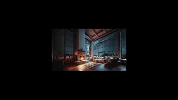 Thumbnail of Fireplace Rain ASMR - Rain Sound With Fireplace Burning For Deep Sleep And Relaxation