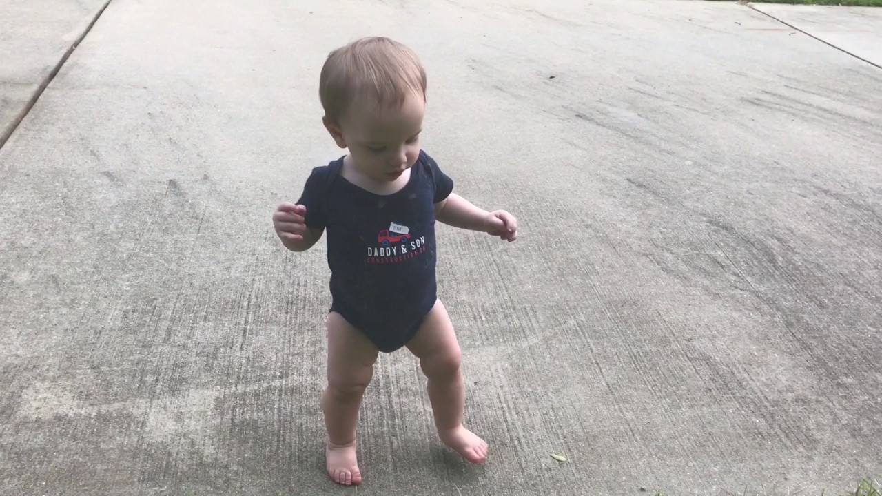 Cute 11 Month Old Baby Walking - YouTube