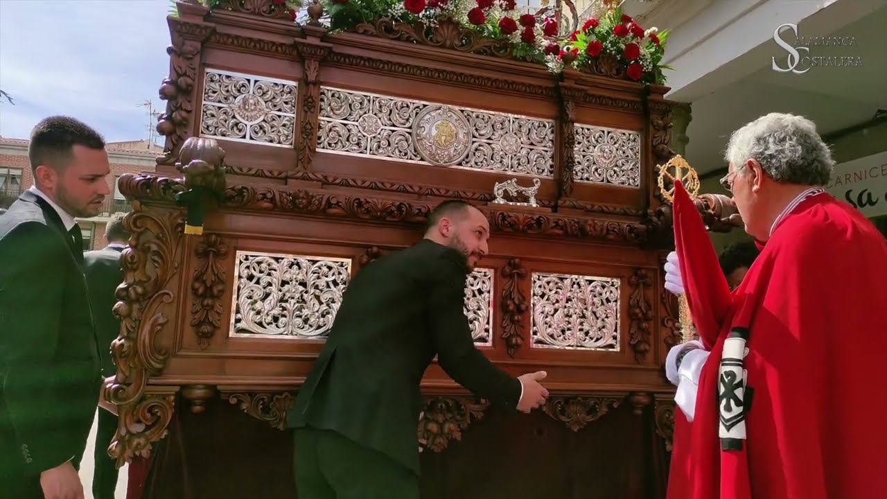 Procesión Resucitado de Peñaranda.Levantá en honor al Hermano Mayor de la cofradía Preciosa Sangre