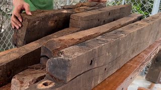 Building a Stunning Chair and Table Set from 100% Recycled Boat Wood // Woodworking Guide